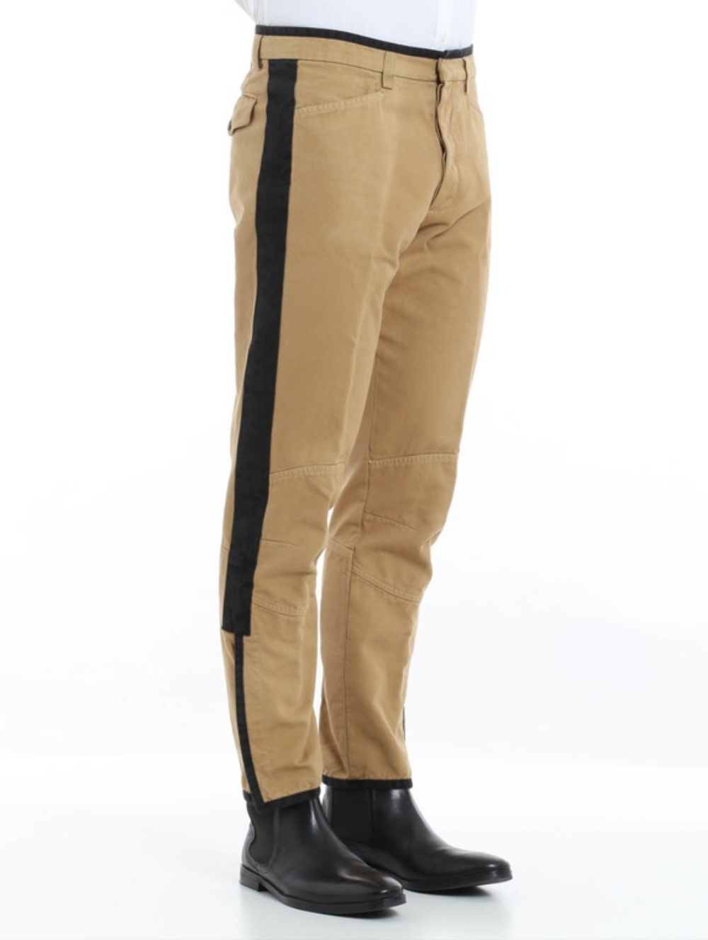Dries Van Noten Contrasting Side Trousers Sz 50